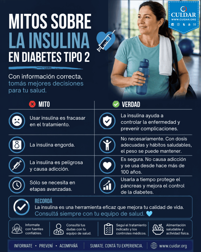 Mitos sobre la insulina en diabetes tipo 2